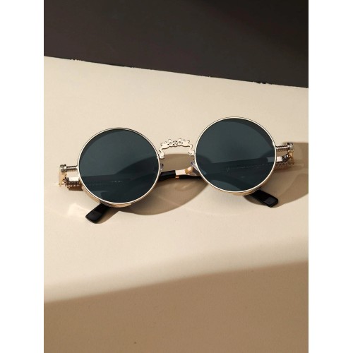 Spring Decor Round Frame Sunglasses