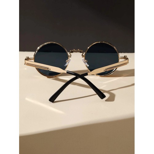 Spring Decor Round Frame Sunglasses