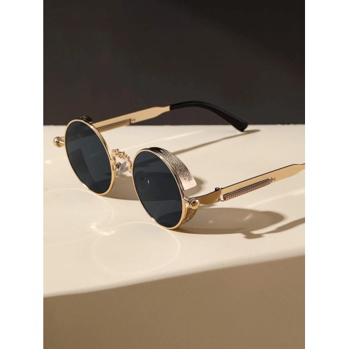 Spring Decor Round Frame Sunglasses