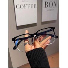 1pair Women Square Frame Anti-blue Light Fashion Eyeglasses