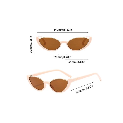 1Pair Women Cat Eye Sunglasses For Decoration