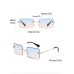 1pair Women Square Frame Fashion Glasses