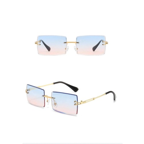 1pair Women Square Frame Fashion Glasses