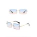 1pair Women Square Frame Fashion Glasses