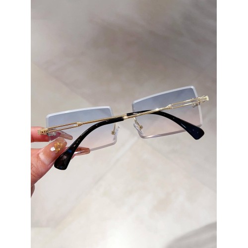 1pair Women Square Frame Fashion Glasses