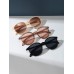 3pcs/set Vintage? Women's Plastic Round Fashion Sunglasses UV Protection women's sunglasses