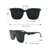 3pcs Classic Women's Large Frame Plastic Sunglasses Set In Black, Beige, Brown For Summer Travel