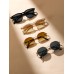 4Pairs Fashion Glasses Shades For Summer Or Daily Life Outdoor Travel