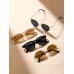 4Pairs Fashion Glasses Shades For Summer Or Daily Life Outdoor Travel