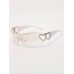 1pc Unframed Metal Heart Decor Eyeglasses For Women's Y2k Fashion