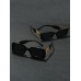 2pcs Women's Gray Square Frame Cool Rocker Fashionable Glasses, Suitable For Everyday Use