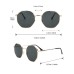 5 Pairs Women Plastics Rectangle Cat Eye Oval Frame Metal Circular Black Glasses Fashion Sunglasses  For Daily Life And Driving