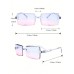 15pairs Women Classic Plastics Rectangle Colorful Frame Y2K Fashion Sunglasses For Summer Beach Travel Party