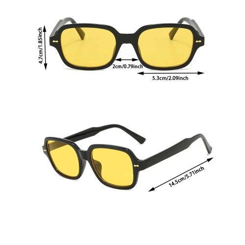 1pc Square Oversize Y2k Vintage Personality Fashion Sunglasses