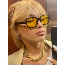 1pc Square Oversize Y2k Vintage Personality Fashion Sunglasses