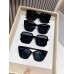 4pairs Women's Square Plastic Decoration Fashion Glasses