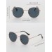 4pcs Ladies' Round Metal Decor Fashion Sunglasses