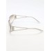 1pc Metallic Y2k Futuristic Style Silver Wrapped Fashion Sunglasses