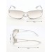 1pc Metallic Y2k Futuristic Style Silver Wrapped Fashion Sunglasses