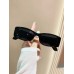 1pc Black Mini-frame Stylish Sun Glasses Suitable For Daily Wear, Vacation, Shopping, Holiday, Etc.