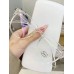 1pc New Arrival Transparent Anti-blue Light Retro Personality Big Frame Plain Glasses For Men And Women