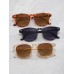 3pcs New Style Sunglasses For Men & Women, Personalized Women'S Star Style Sunglasses, Uv Protection For Driving, Stylish Tea-Colored Sunglasses, Vintage Sunglasses, Fashionable Net Red Style Sunglasses, Minimalist Rounded Sunnies With Small Decoratio