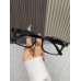 1pc Fashionable Women's Gradient Square Frame Rivet Decor Street Style All-match Eyeglasses For Daily Use