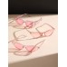 4pcs Women Square Pink Cat Eye Trendy Frame Fashion Glasses For Daily Life Clothing Accessories