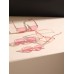 4pcs Women Square Pink Cat Eye Trendy Frame Fashion Glasses For Daily Life Clothing Accessories