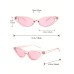 4pcs Women Square Pink Cat Eye Trendy Frame Fashion Glasses For Daily Life Clothing Accessories