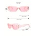 4pcs Women Square Pink Cat Eye Trendy Frame Fashion Glasses For Daily Life Clothing Accessories