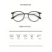 1pc Women's Fashionable Round Frame Eyeglasses, Black, Trendy, Decorative Clear Lens Glasses