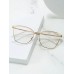 1pc New Arrival Metal Anti-blue Light Color-changing Glasses With Cat Eye Frames For Decoration & Protection