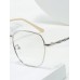 1pc Fashionable Women'S Non-Prescription Eyeglass Frame With Retro Square Frame & Two Tone Leg & Interior Painted Color Effect & Anti-Blue Light Indoor Lenses And Photochromic Outdoor Lenses, Compatible With Prescription Lenses, Beige