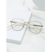 1pc Fashionable Women'S Non-Prescription Eyeglass Frame With Retro Square Frame & Two Tone Leg & Interior Painted Color Effect & Anti-Blue Light Indoor Lenses And Photochromic Outdoor Lenses, Compatible With Prescription Lenses, Beige